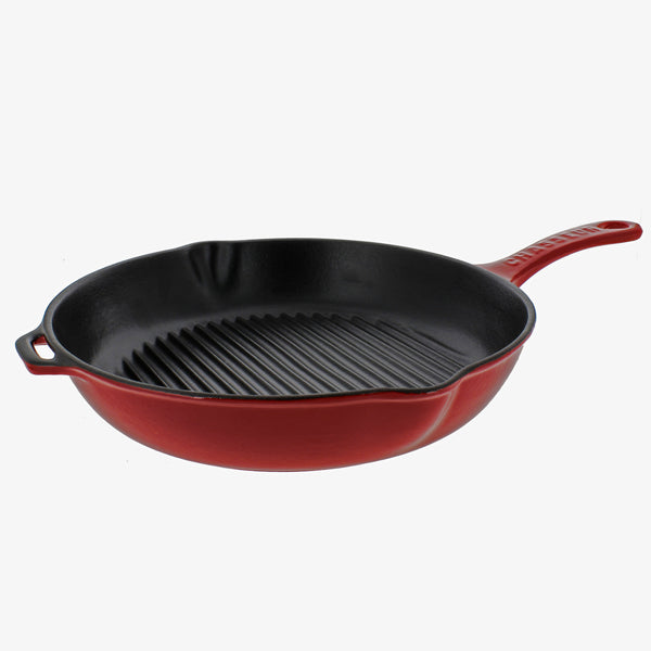 Chasseur Cast Iron Fry Pan with Cast Iron Handle, 10.5-inch, Red –  frenchhome