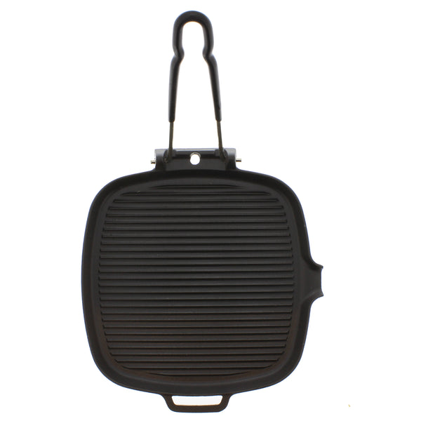 Chasseur 9-inch Square French Cast Iron Grill With Folding Handle (CI_ –  frenchhome