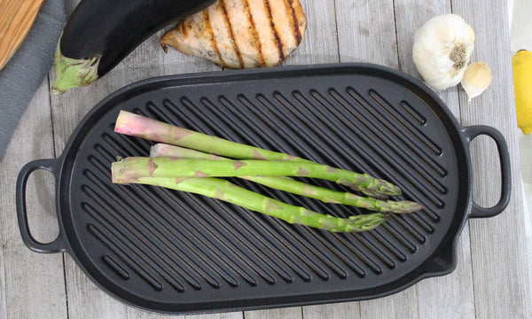 Chasseur 14'' Enameled Cast Iron Grill Pan