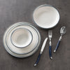 French Home, Water's Edge, Porcelain 12-Piece Dinnerware Set