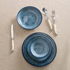 French Home, Blue Stone, Porcelain 16-Piece Dinnerware Set