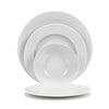 French Home, White Wave, Porcelain 16-Piece Dinnerware Set