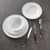 French Home, White Wave, Porcelain 16-Piece Dinnerware Set