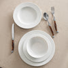 French Home, White Wave, Porcelain 16-Piece Dinnerware Set