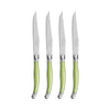 French Home Set of 4 Laguiole Steak Knives, Spring Green
