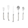 French Home 20-Piece Laguiole Flatware Set, Service for 4, Pewter