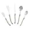 French Home 20-Piece Laguiole Flatware Set, Service for 4, Pewter