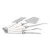 French Home 5-Piece Laguiole Cheese Knife, Fork, and Slicer Set with Faux Ivory Handles