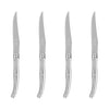 French Home Laguiole Connoisseur 4-Piece Steak Knife Set with Stainless-Steel Handles