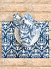 French Home Set of 4 Botanical Placemats – Indigo
