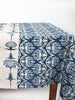 French Home Botanical 59" x 118" Tablecloth - Indigo