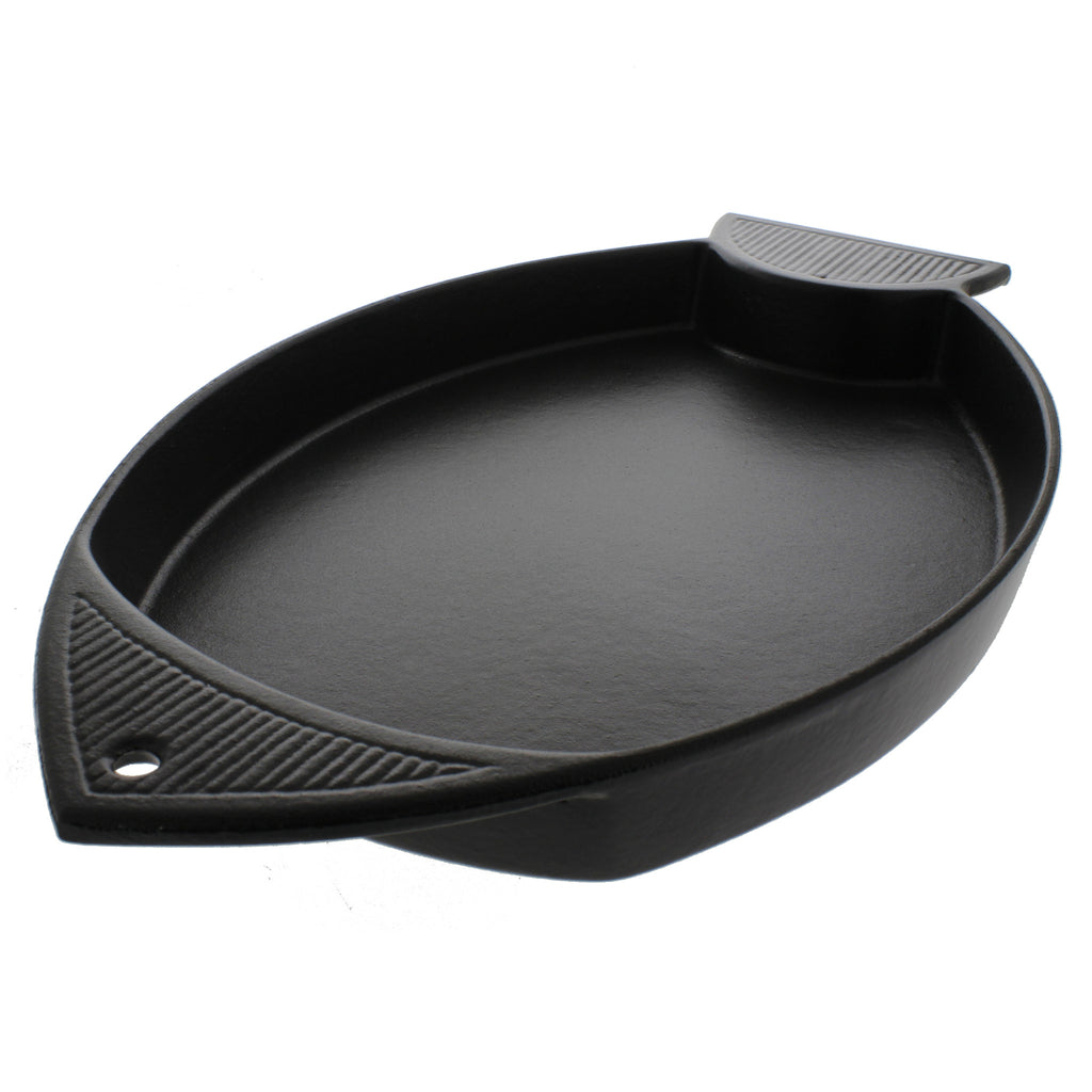 Chasseur 16-inch French Cast Iron Fish-shaped Griddle (CI_32782