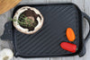 Chasseur French Cow Shaped Cast Iron Griddle, 15-inch, Black
