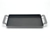 Chasseur French Rectangular Enameled Cast Iron Griddle, 14-inch, Caviar Grey