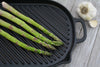 Chasseur French Large Oval Cast Iron Grill Pan, 18-inch, Black