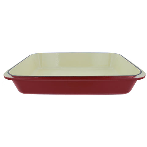 Chasseur 10-inch Red Round French Enameled Cast Iron Grill Pan (CI_316 –  frenchhome