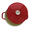 Chasseur French Enameled Cast Iron Round Dutch Oven, 5.25-quart, Red