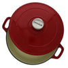 Chasseur French Enameled Cast Iron Braiser with Lid, 1.8-quart, Red