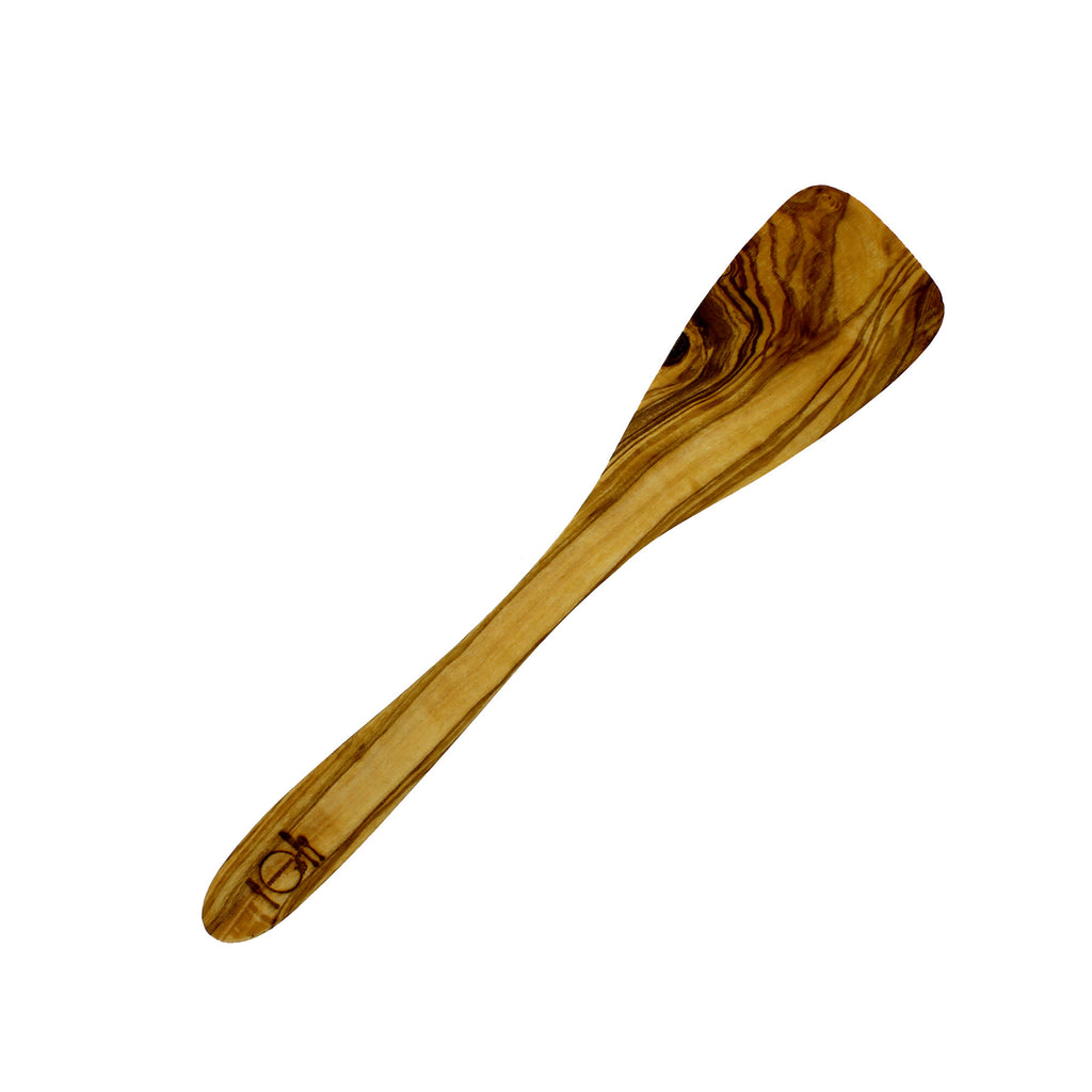 French Home Olive Wood Spatula - Arched - 12"
