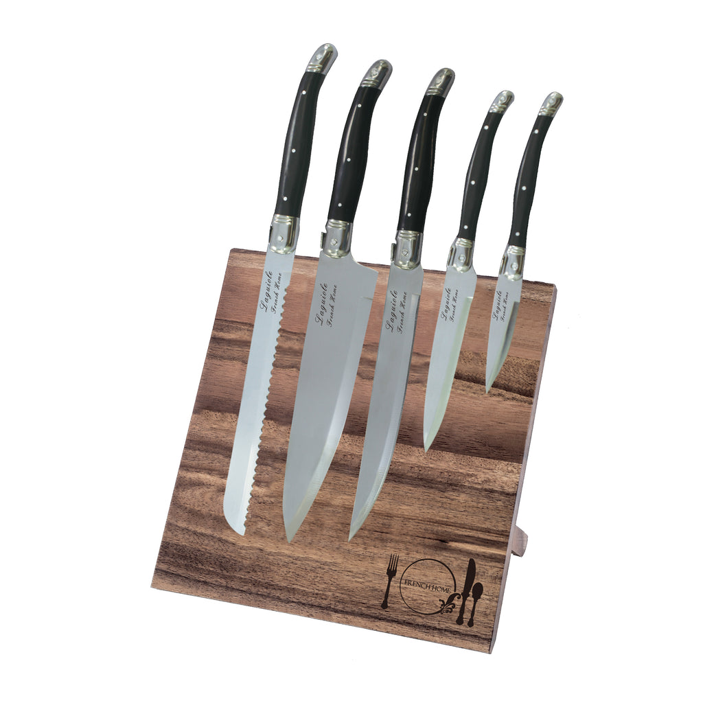 French Home Ultimate 13 Piece Laguiole Kitchen and Steak Knife & Fork Set