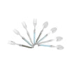 French Home Laguiole Cocktail or Dessert Spoons and Forks, Set of 8, Mother of Pearl