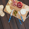 French Home Jubilee Cheese Knife, Spreader and Fork Set - Shades of Denim