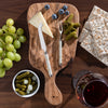 French Home Jubilee Cheese Knife, Fork, and Olive Wood Board Set - Shades of Light