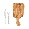 French Home Jubilee Cheese Knife, Bottle Opener and Olive Wood Board Set - Shades of Light