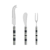 French Home Jubilee Cheese Knife, Spreader and Fork Set - Shades of Graphite