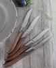 French Home Set of 4 Laguiole Connoisseur Rosewood Steak Knives