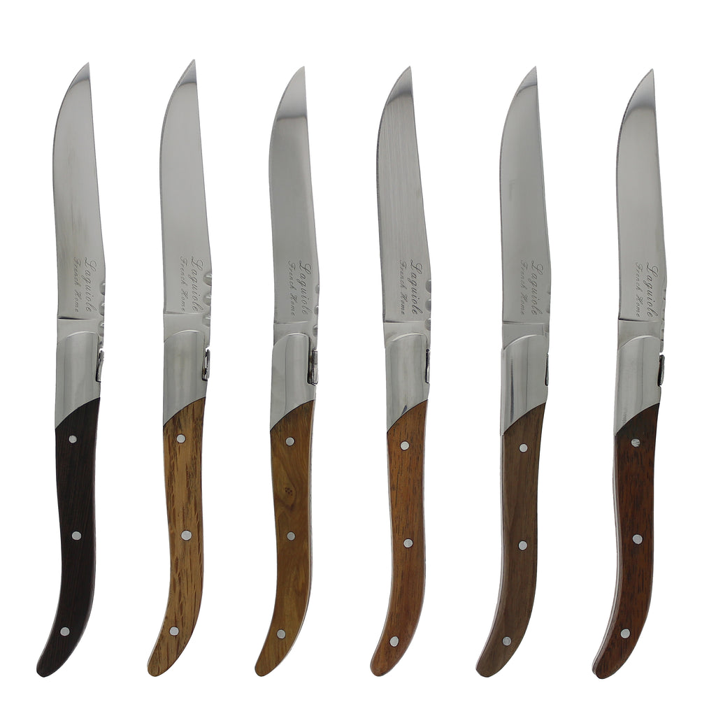 Set of 6 French Laguiole handle steak knives