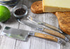 French Home 3 Piece Laguiole Connoisseur Olive Wood Cheese Set