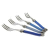 French Home Set of 4 Laguiole Shades of Blue Cake Forks