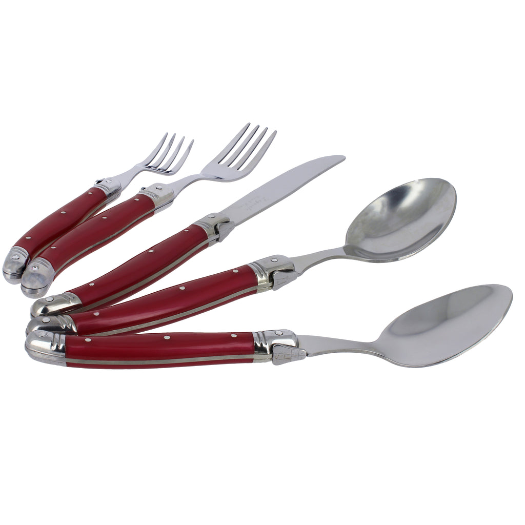 Laguiole Production 16-Piece Flatware Silverware Set with Forks Spoons and  Knives Set for 4, Stainless Steel | Cutlery Set & Kitchen Utensils Set for