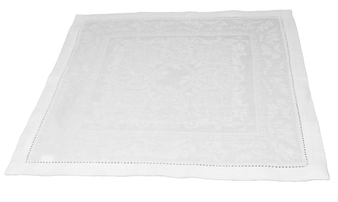 French Home Linen Set of 6 Arboretum Napkins - White