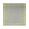 French Home Linen 71" x 104" Arboretum Tablecloth - Grey and Chartreuse
