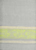 French Home Linen 71" x 71" Arboretum Tablecloth -  Grey and Chartreuse