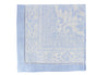 French Home Linen Set of 6 Astra Napkins - Ivory and Light Blue