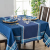 French Home Linen 71" x 124" Astra Tablecloth – Shades of Blue