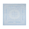 French Home Linen 71" x 100" Astra Tablecloth - Ivory and Light Blue