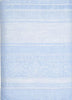 French Home Linen 71" x 71" Astra Tablecloth - Ivory and Light Blue