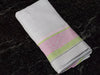 French Home Linen Set of 6 Cleopatra Napkins - Chartreuse, Rose, and Pale Lavender