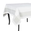 French Home Linen 71" x 124" Paris Tablecloth - White and French Grey