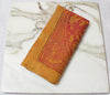 French Home Linen Set of 6 Renaissance Napkins  - Warm Sienna and Saffron