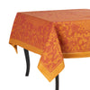 French Home Linen 71" x 100" Renaissance Tablecloth - Warm Sienna and Saffron