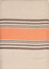 French Home Linen 68" x 124" Boulevard Tablecloth - Tan, Terracota and Chocolate